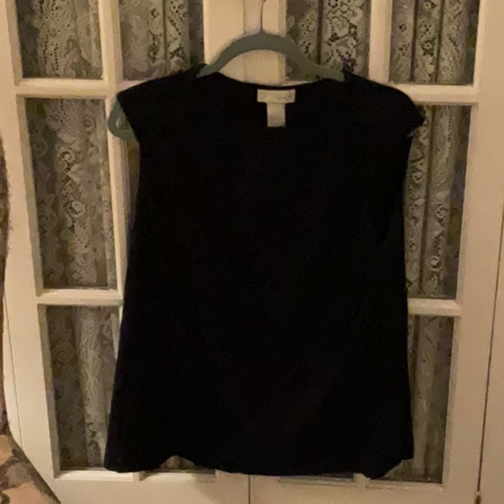 VINTAGE SPIEGEL BLACK RIBBED TUNIC SIZE XL